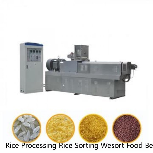 Rice Processing Rice Sorting Wesort Food Beverage Machinery Rice Sorting Combined Small Rice Mill Coffee Bean Grain Processing Ccd Color Sorter Machine